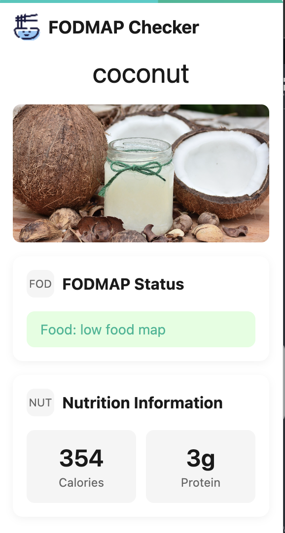 FoodMap AI Extension Demo